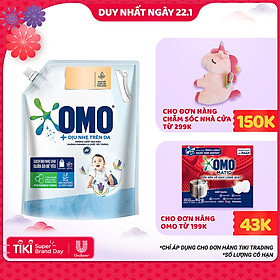 Túi Nước Giặt OMO Dịu Nhẹ Trên Da 2.9kg