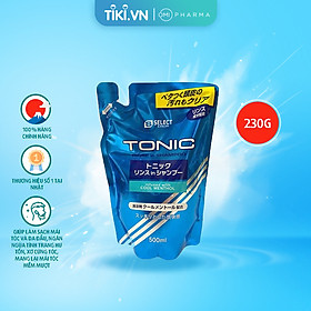DẦU GỘI XẢ BẠC HÀ MÁT LẠNH DÀNH CHO NAM S SELECT NHẬT BẢN (GÓI REFILL 500ML)