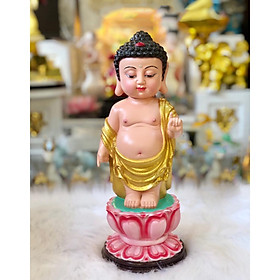 Mua Tượng Phật Đản Sanh tọa đài sen size 35cm tại Tượng Chibi Mixu Mua Tượng Phật Đản Sanh Tọa Đài Sen Size 35Cm Tại Tượng Chibi Mixu