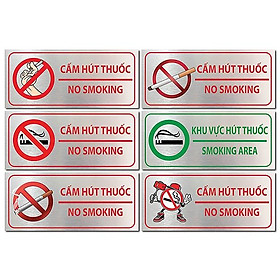Cấm hút thuốc, biển báo No smoking, bảng báo No smoking, bảng cấm hút thuốc, khu vực hút thuốc giá tốt nhất