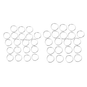 40 Pieces 5mm & 6mm 925 Sterling Silver Open Jump Rings Split Rings For DIY Jewelry Making Findings fit Necklace Bracelet Chokers Pendant
