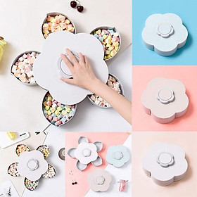 Mua KHAY MỨT TẾT XOAY 1 TẦNG 5 CÁNH TIỆN LỢI  Hộp Đựng Bánh kẹo Ngày Tết