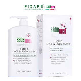 Sữa Rửa Mặt Và Tắm Toàn Thân Cho Da Nhạy Cảm Sebamed Liquid Face & Body Wash SSS01A (1000ml)