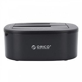 Đế cắm ổ cứng đôi (2 khe cắm) kết nối chuẩn 3.0 Orico 6228US3 - Dock ổ cứng 2,5" và 3,5" HDD/SSD - Hàng Nhập Khẩu