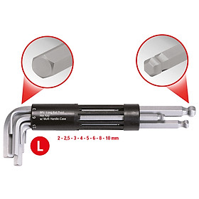 Mua Bộ lục giác đầu bi 8 cây Ks Tools 151.2100 Ứng dụng để siết mở bulong  đầu ốc  đặc biệt mà các dụng cụ thường không làm được
