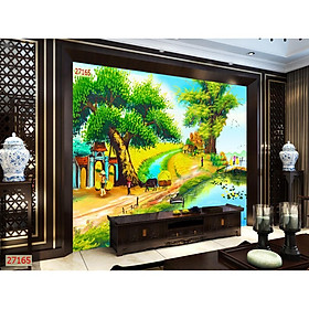Tranh treo tường đồng quê/gỗ MDF nhập khẩu