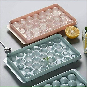 Mua Khay làm đá  làm thạch 33 viên tròn siêu hót