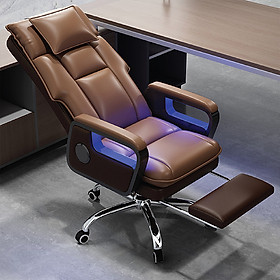 Mua Ghế ngồi làm việc cho Boss có kết hợp Âm thanh ánh sáng gác chân tựa đầu đa năng cao cấp