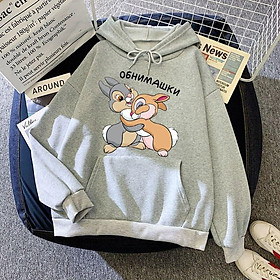 Áo hoodie in hình Disney Thỏ Kawaii Anime Hoạt Hình