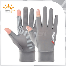 Hình ảnh Găng tay chống nắng vải lụa băng hạ nhiệt thể thao Anasi Sport Sun Protection Sleeves SP65 - Cản 98% tia UV có hại