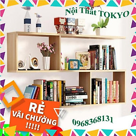 Mua kệ sách treo tường 2 tầng  kệ treo tường chữ s