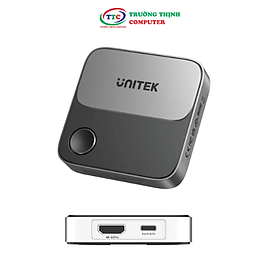 Bộ Truyền HDMI Không Dây Unitek V1162B01 WiFi 2.4G/5G 4K@60Hz – Kết nối Điện Thoại+LapTop+Máy tính bảng lên Tivi, Hỗ trợ Airplay, Samsung Dex- hàng chính hãng