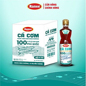 Thùng nước mắm nhĩ dinh dưỡng Ranee cá cơm 60N 500ml ( 6 chai x 500ml)