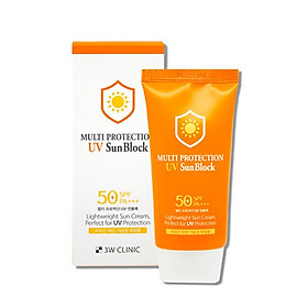 Hình ảnh Kem Chống Nắng 3W Clinic Multi Protection UV Sun Block SPF 50+ PA+++ 70ml