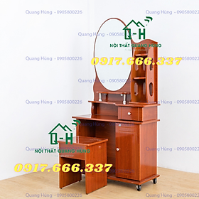 Mua Bàn trang điểm kính tròn ván Okal cao cấp dành cho phái đẹp