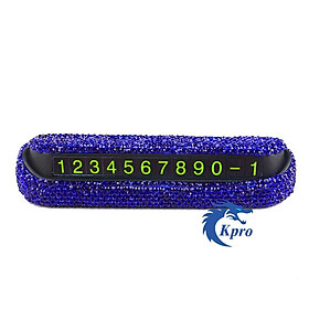 Bảng số điện thoại đính đá để taplo ô tô khi đỗ xe - Hàng Kpro chất lượng cao