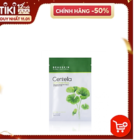 Mặt nạ dưỡng ẩm, làm trắng và mờ thâm sẹo  Beauskin Cica Centella Sheet Mask 30ml - Hàn Quốc Chính Hãng