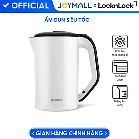 Bình Đun Siêu Tốc 2 lớp Lock&Lock EJK738WHT (1.7 Lít) - Trắng - Hàng chính hãng