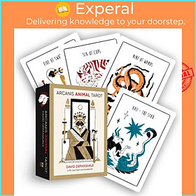 Sách - Arcanis Animal Tarot - A 78-Card Deck and Guidebook by David DePasquale (UK edition, paperback)