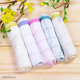 Mua Khăn lau bát chén đĩa ly trà cotton cao cấp loại mỏng thấm nước tốt nhanh khô màu hoàn nguyên không phai