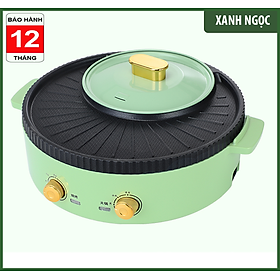 Mua Bếp Lẩu 2 in1 Nhật Nguyệt  Bếp Lẩu điện Nướng Đa Năng Hàng nội địa cao cấp