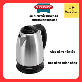 Ấm siêu tốc inox sunhouse shd1182- hàng chính hãng