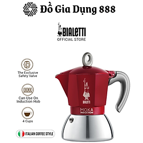 Mua ẤM PHA CAFE BIALETTI MOKA EXPESSO ITALY 4 CỐC MẦU ĐỎ SIÊU ĐẸP