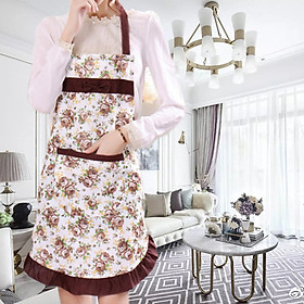 Combo 2 Chiếc Tạp Dề Chống Bẩn, Chống Thấm Nước Phong Cách Hàn Quốc Phối Nơ Bèo Xinh Xắn