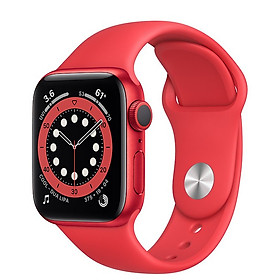 Đồng Hồ Thông Minh Apple Watch Series 6 LTE GPS + Cellular Aluminum Case With Sport Band (Viền Nhôm & Dây Cao Su) - Hàng Chính Hãng VN/A