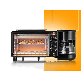 Mua Lò nướng kiêm máy pha cà phê 3in1 buổi sáng dinh dưỡng EuroQuality 1050W ( Màu Đen )