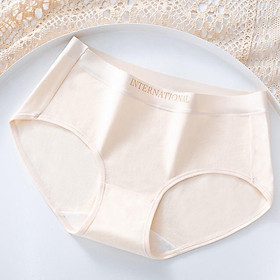 Quần lót nữ cotton lì cạp su chữ kháng khuẩn cao cấp 8858