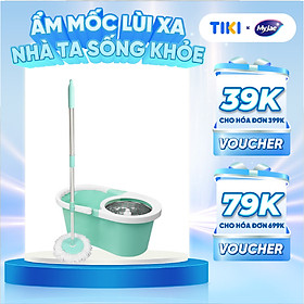 Mua Bộ Lau Nhà MyJae Sợi Microfiber Xoay 360 Độ Thông Minh  Lau Sạch Nhanh Khô 134cm