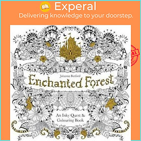 Sách - Enchanted Forest : An Inky Quest & Colouring Book by Johanna Basford (UK edition, paperback)