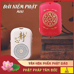 Máy niệm phật, đài niệm phật mini tiện dụng, âm thanh trầm ấm - Tặng dây kèm sạc và dây đeo