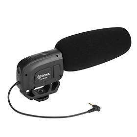 BOYA Cardioid Condenser Microphone Universal 1/4 Thread Battery Powered for DSLR Camcorder and Audio Recorders