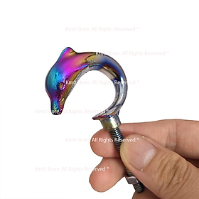 01 Móc Treo Đồ MÓC CÂU HÌNH CÁ HEO Inox Dành Cho Xe Máy G1134