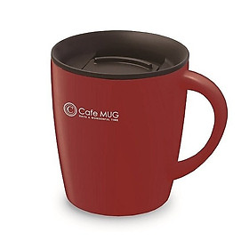 Cốc inox giữ nhiệt Cafe Mug 330ml có gioăng silicon  & nắp trượt chống tràn - Nội địa Nhật Bản