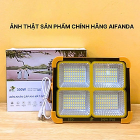 Đèn Năng Lượng Mặt Trời Cầm Tay 300W – Đèn Pin Tích Điện Siêu Sáng, Chống Nước IP66, 5 Chế Độ Sáng, Có Đèn Cảnh Báo – Dùng Ngoài Trời, Cứu Hộ, Cắm Trại - HÀNG CHÍNH HÃNG MINIIN