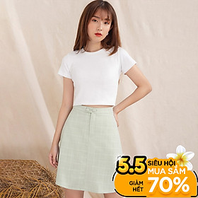 Chân Váy VA10136 GUMAC thiết kế ngắn 2 nút