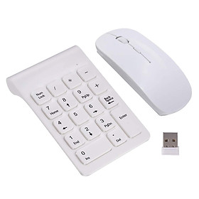 2.4G Keyboard USB   Keyboard w/ Mouse for Laptop Desktop White