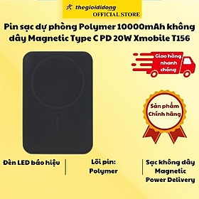 Mua Pin sạc dự phòng Polymer 10000mAh không dây Magnetic Type C PD 20W Xmobile T156 - Hàng chính hãng