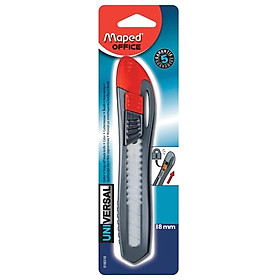 Dao Rọc Giấy Maped Plastic Phổ Thông 18 mm - 018310 - Màu Đỏ