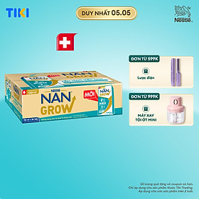 Thùng sữa bột pha sẵn Thực phẩm bổ sung Nestlé NANGROW 9(4x110ml) sữa mát công thức từ Thụy Sĩ với 100% Canxi giúp bé cao lớn vượt trội dành cho bé từ 1 tuổi