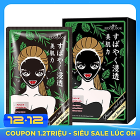 Hộp 20 Miếng Mặt Nạ Tràm Trà Kiểm Soát Dầu Và Mụn SEXYLOOK Tea Tree Anti Blemish Black Facial Mask