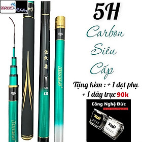 Cần Câu Tay Cao Cấp 5H Carbon Siêu Nhẹ Biquan CT07