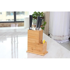 Mua Ống Cắm Dao - Đũa Hình Chữ Nhật Nghiêng  Làm Bằng Gỗ Tre Tự Nhiên  Thiết Kế Hiện Đại Tỉ Mỉ