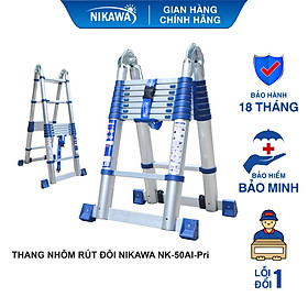 Thang nhôm rút đôi Nikawa NK-50AI-PRI