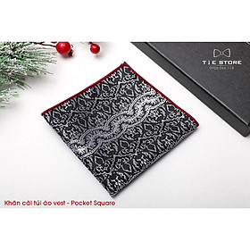 NHIỀU MẪU Khăn Cài Túi Áo Vest - Pocket Square - Phụ Kiện Cài Áo retro Paislay( kèm ảnh minh họa)