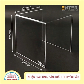Mua Kệ livestream  Kệ mica chữ U trong suốt để đồ đa năng  Kệ trưng bày mica 3 mặt uốn Enter TB136 125x125x125mm mica dày 3mm (20)