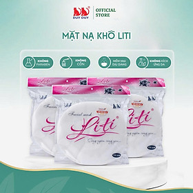 Mặt nạ khô Liti vải rayon mềm mịn 100 miếng (21x23cm) không hóa chất chuyên chăm sóc da mặt
